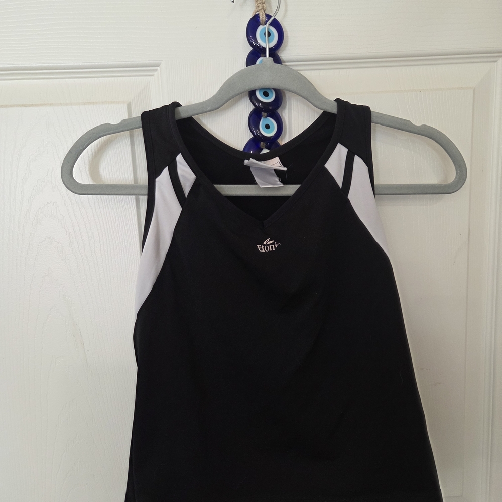 Eton Black and White Tank Top